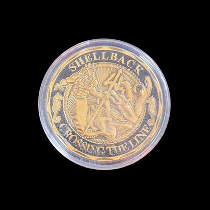 US NAVY SHELLBACK CROSSING THE LINE Challenge Coin