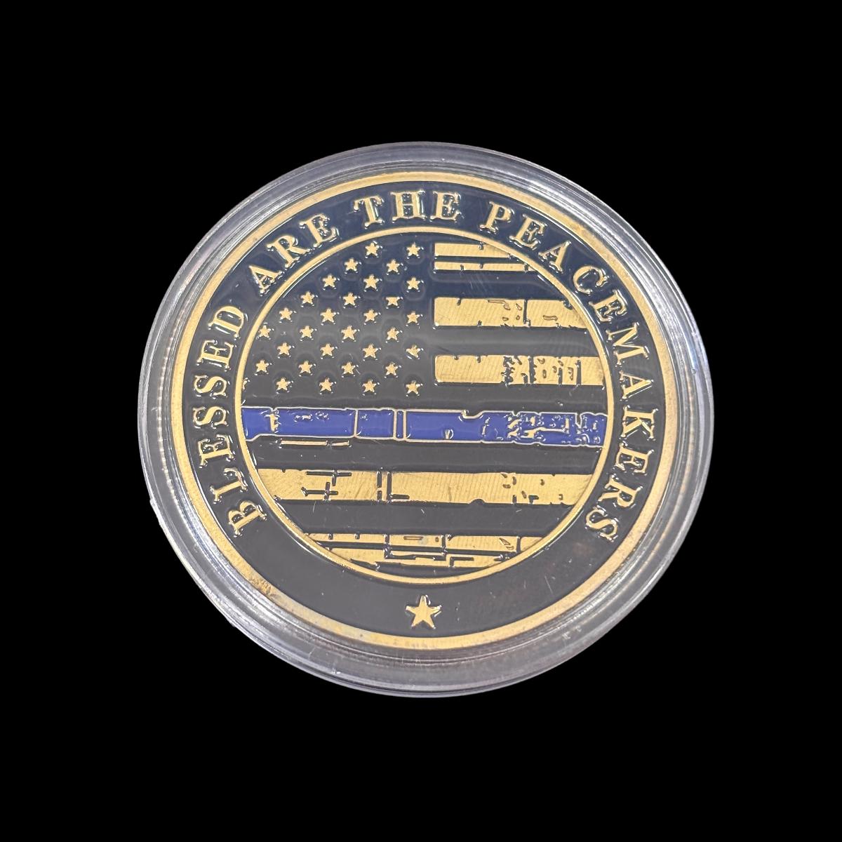 BLESSED ARE THE PEACEMAKERS SAINT MICHAEL Challenge Coin
