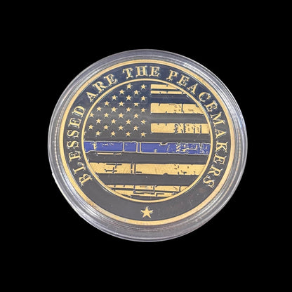BLESSED ARE THE PEACEMAKERS SAINT MICHAEL Challenge Coin