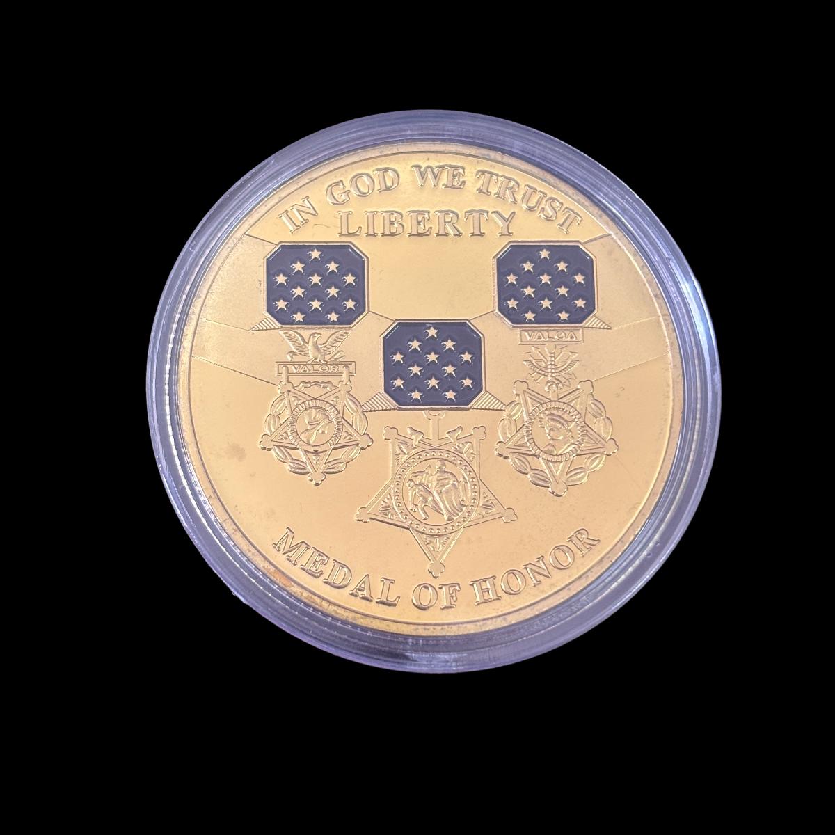 IN GOD WE TRUST LIBERTY MEDAL OF HONOR Challenge Coin 1