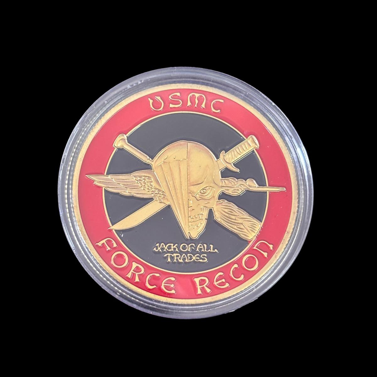 US. MARINE CORPS USMC FORCE RECON Challenge Coin