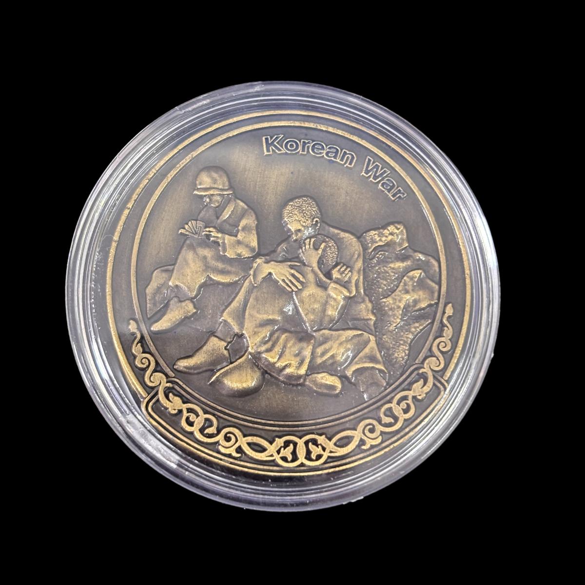 THE FORGOTTEN WAR 38TH PARALLEL KOREAN WAR Challenge Coin