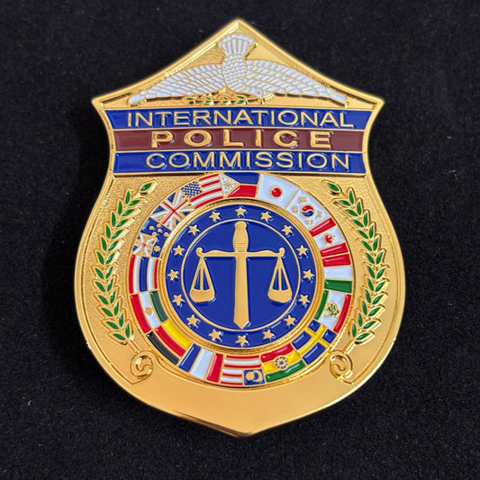 International Police Commission Badge Replica Movie Props