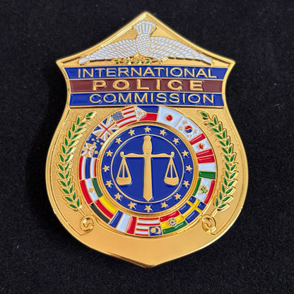 International Police Commission Badge Replica Movie Props