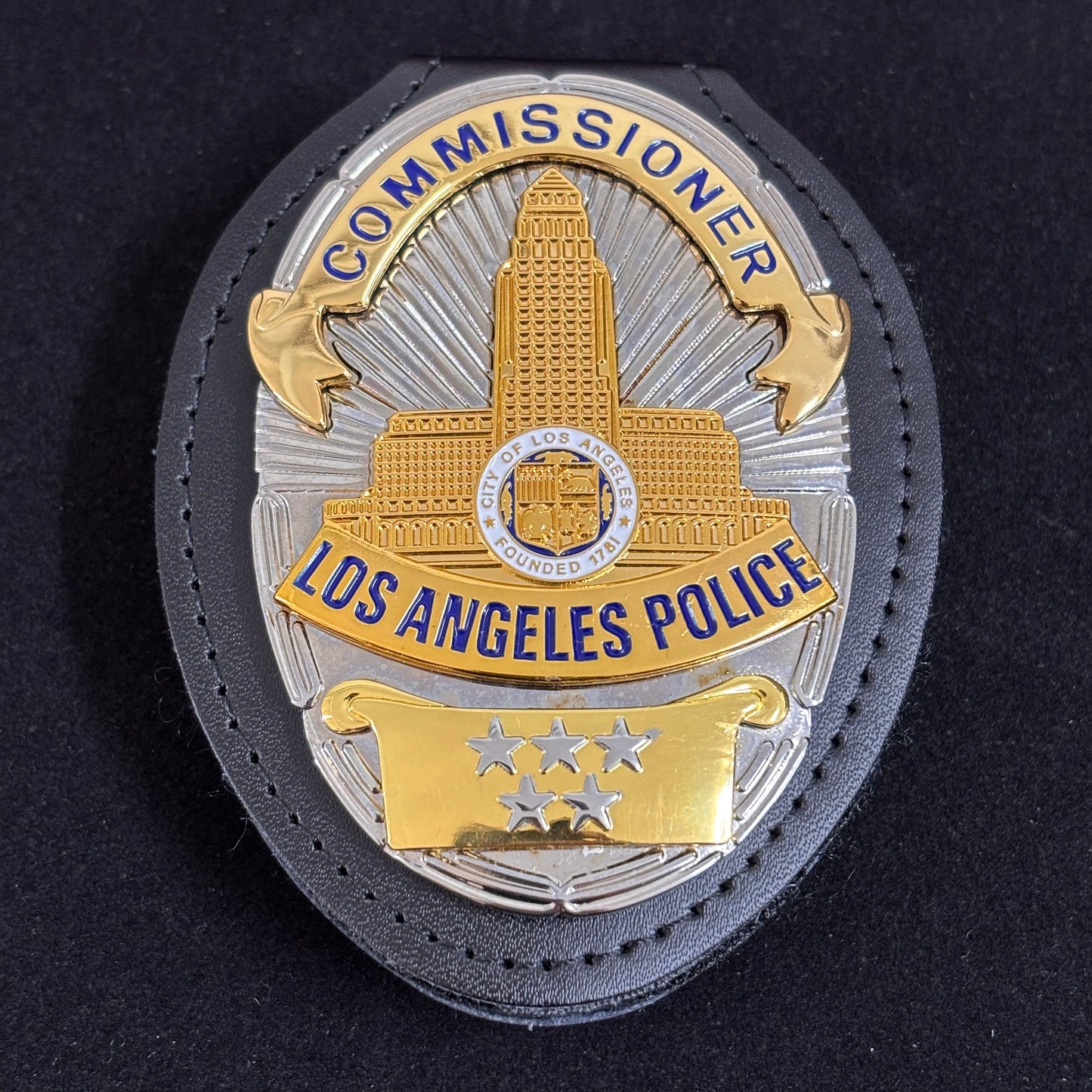 LAPD Commissioner Los Angeles Police Badge Replica Movie Props 5 Stars