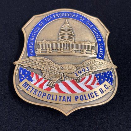 Inauguration Of The President Of US Metropolitan Police D.C. BADGE 1993