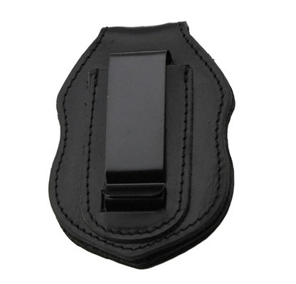 Premium Leather Badge Holder with Inset Design for US Federal Police Badges