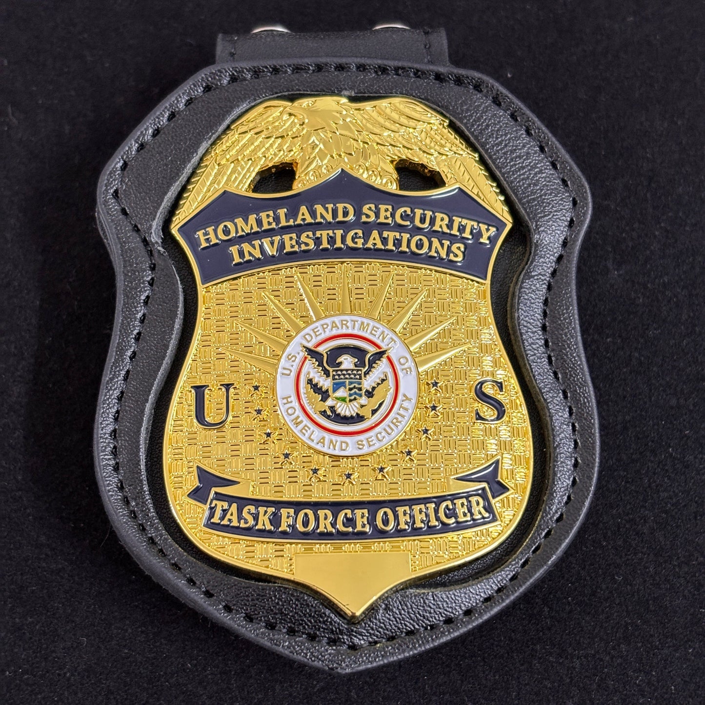 US HSI TFO Task Force Officer Badge Homeland Security Investigations Replica Movie Props