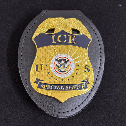 Réplique du badge d'agent spécial des glaces des États-Unis, accessoire de film 
