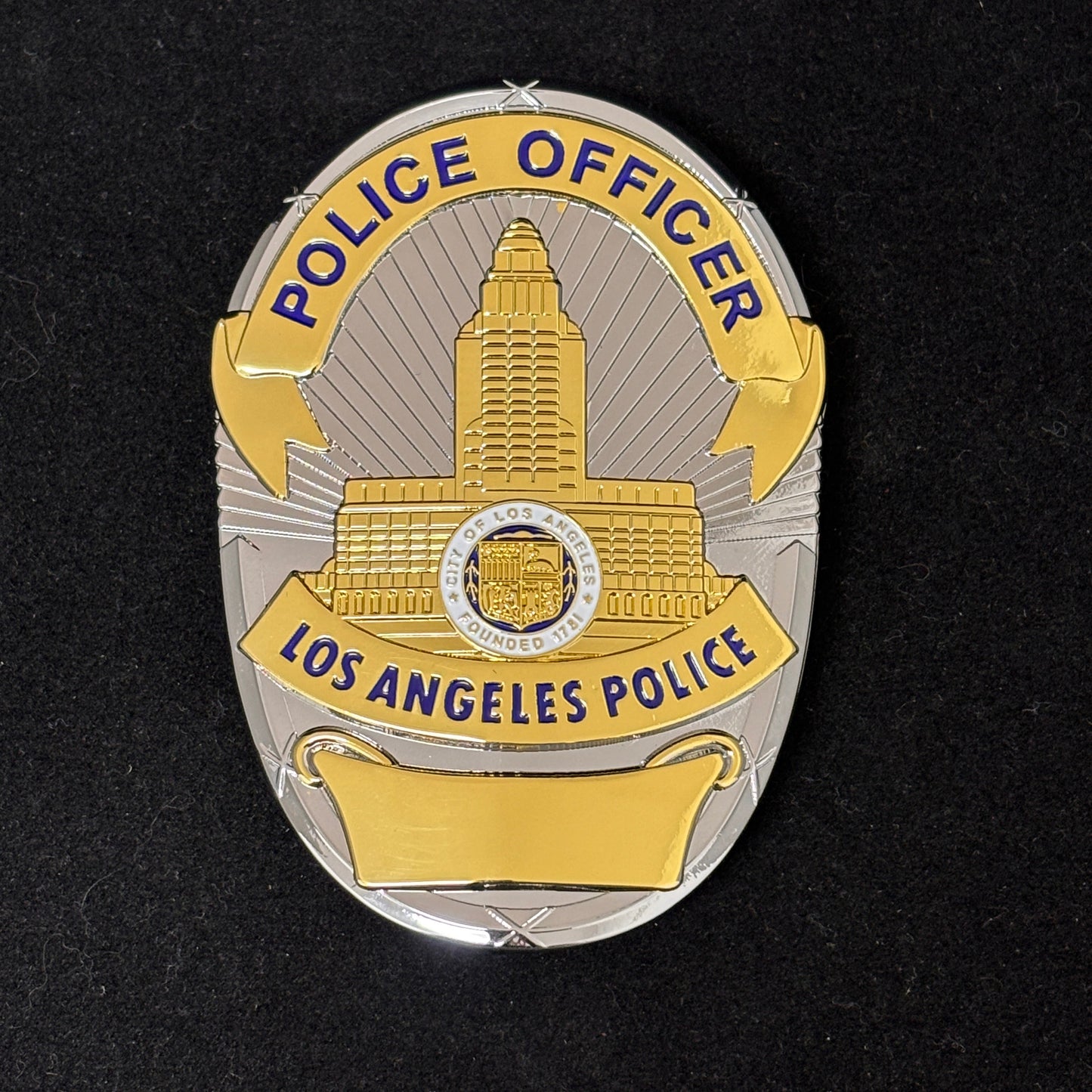 LAPD Los Angeles Police Office Badge Customizable Number