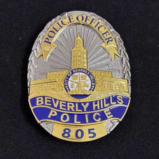 Beverly Hills Police Officer Badge With Number 805