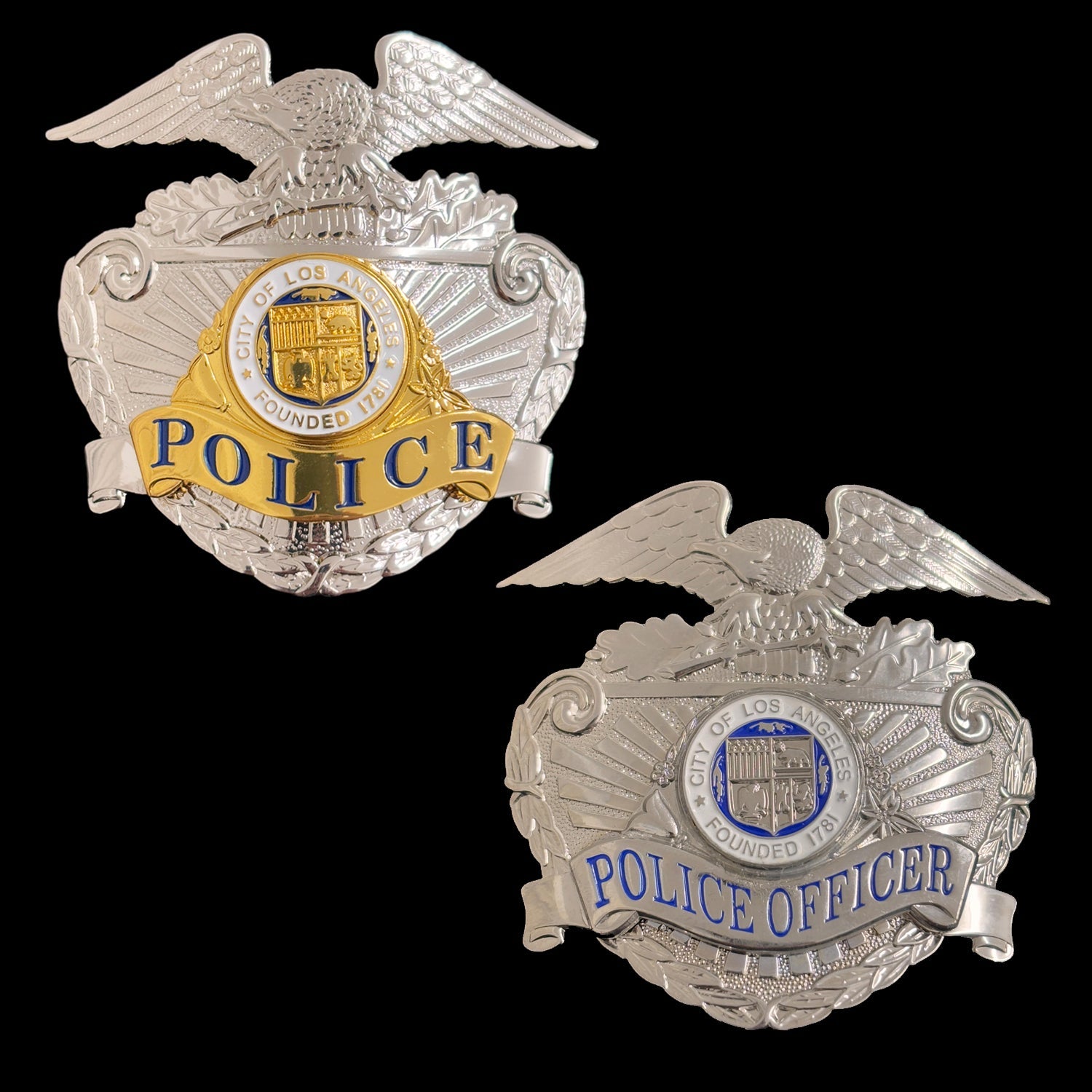 LAPD Los Angeles Police Cap Badge Hat Insignia Replica Movie Props ...