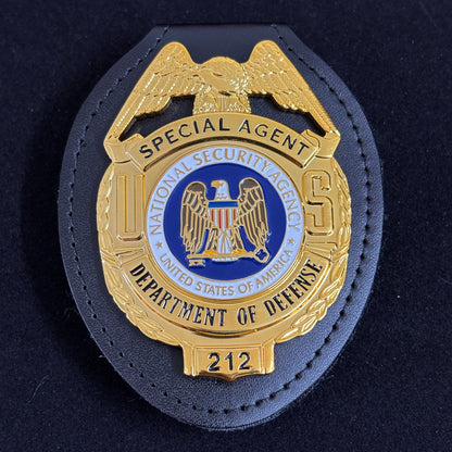 US DOD Department of Defense Special Agent Badge Replik Filmrequisiten 212 