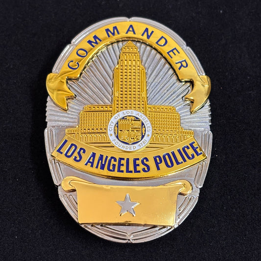 LAPD Commander Los Angeles Polizei Replik Abzeichen Film Requisiten 1 Stern 